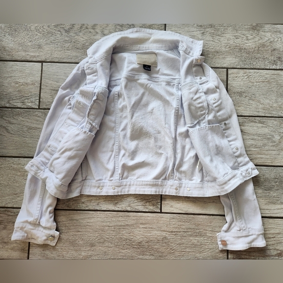 Sanctuary Denim Womens Light Blue Long Sleeve Kyle Classic Jean Jacket XS Collar - Picture 6 of 14